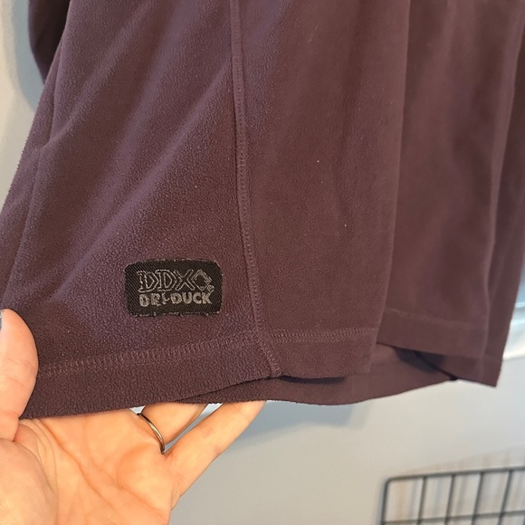 Women's Half-Zip Sweatshirt - Plum - Picture 7 of 7